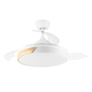 Orbegozo CP 136105 Ventilador de Techo Elegance Ventilador de Techo con Diseño Elegante y Funcionalidad Optima - Aspas Retractiles - Motor DC Silencioso - Iluminacion LED y Sistema Reversible