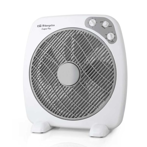 Orbegozo BF 0140 Ventilador Portatil con Difusor Rotativo y Temporizador - Ideal para Oficina, Camping y Habitaciones Pequeñas - Silencioso y Potente