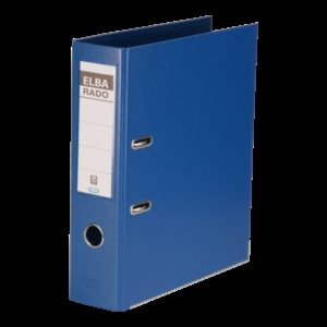 Elba Archivador Palanca Rado Plast A4 PVC - Resistente PVC - Tamaño A4 - Ancho de 80mm - Color Azul