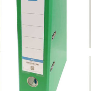 Elba Archivador Palanca Rado Top Folio - Lomo de 80mm - Forrado Exterior de Plastico - Interior de Papel - Color Verde
