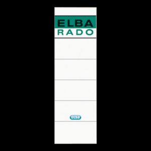 Elba Etiquetas Adhesivas L80mm - Facil de Pegar - Tamaño L80mm - Ideal para Organizar y Etiquetar - Color Blanco