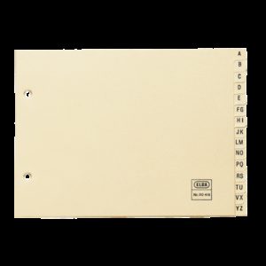 Elba Indice Alfabetico 4º 15 Posiciones - Cartulina de 180gr - Color Beige - Organizacion Alfabetica - Resistente y Duradero