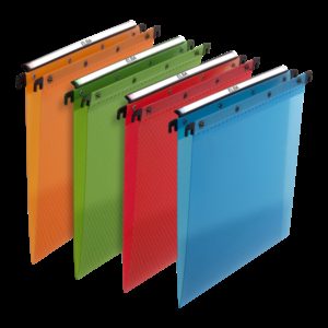 Elba Ultimate Carpetas Colgantes Cajon A4 - Resistente Polipropileno Translucido - Tamaño A4 - Colores Surtidos