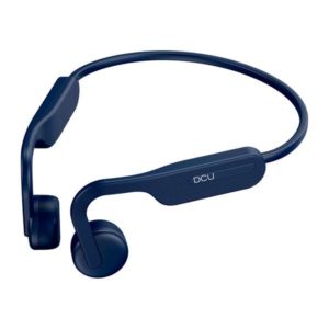 DCU Tecnologic Auriculares Bluetooth Open-Ear - Conexion Estable Bluetooth 5.0 - Bateria de 230 mAH - Microfono con Sensibilidad de 42 DB - Peso Ligero de 31gr - Color Azul