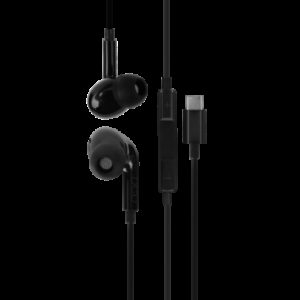 DCU Tecnologic Auriculares USB Tipo C - Stereo - Color Negro