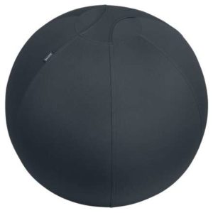 Leitz Ergo Active Balon de Asiento Antideslizante 65cm - Asa de Transporte Resistente - Carga Maxima de 150kg - Funda Lavable - Color Gris Oscuro
