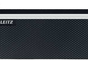 Leitz WOW Bolsa Porta-Todo Mediana 2 Compartimentos - Tamaño 85x6x210mm - Lavable y Duradera - Cierre de Cremallera - Color Negro