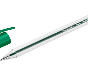 Pelikan Stick Super Soft Boligrafo Trazo 1mm - Tinta Super Fluida - Empuñadura Triangular - Color Verde