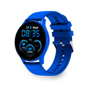 Ksix Core Smartwatch - Pantalla AMOLED 1,43? - Autonomia 5 Dias - Modos Deporte y Salud, Llamadas, Asistentes de voz - Sumergible - Color Azul