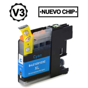 Brother LC123XL/LC121XL Cyan Cartucho de Tinta Generico - Reemplaza LC123C/LC121C
