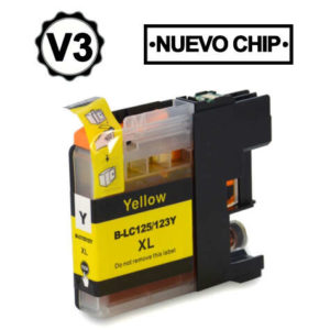 Brother LC123XL/LC121XL Amarillo Cartucho de Tinta Generico - Reemplaza LC123Y/LC121Y