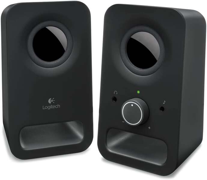 Logitech Z150 Altavoces Multimedia 2.0 6W - Entrada Jack 3.5mm - Toma de Auriculares - Cable de 1.80m - Color Negro