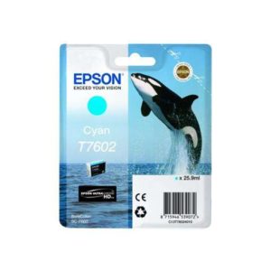 Epson T7602 Cyan Cartucho de Tinta Original - C13T76024010