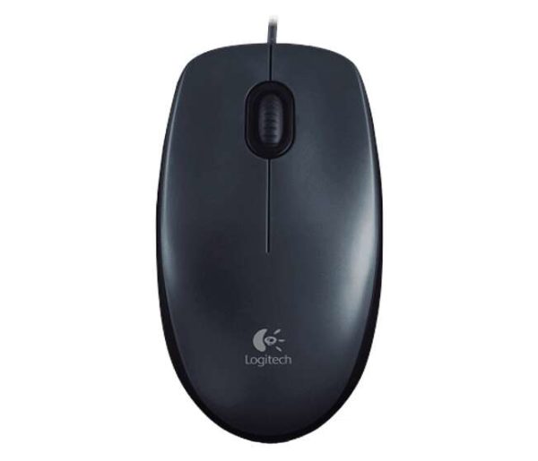 Logitech M100 Raton USB 1000dpi - 3 Botones - Uso Ambidiestro - Cable de 1.80m - Color Gris