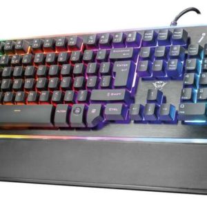 Trust 21843 Teclado Semi-Mecanico USB Gaming GXT 860 Thura Negro