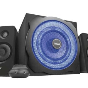 Trust Gaming GXT 628 Tytan Altavoces 2.1 120W - Subwoofer 30W con Iluminacion LED - Cable de 1.75m - Color Negro